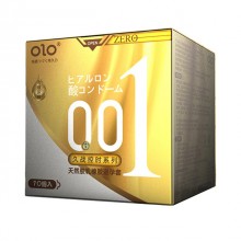 Презервативи OLO 0.01 ребристі із шипами 10 штук